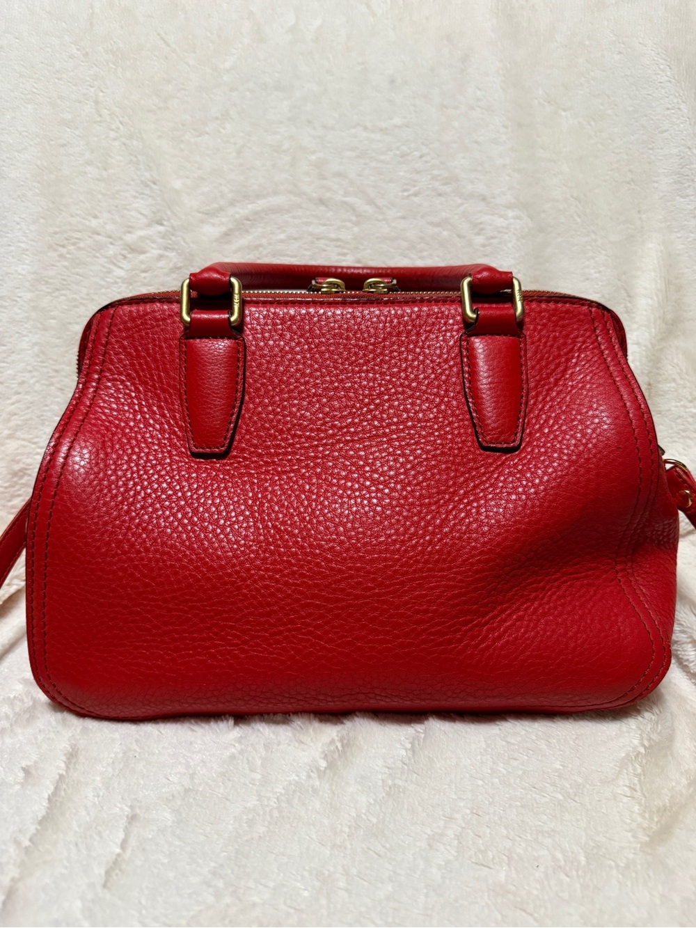 MCM Red Leather Bag - Picture 7 of 12